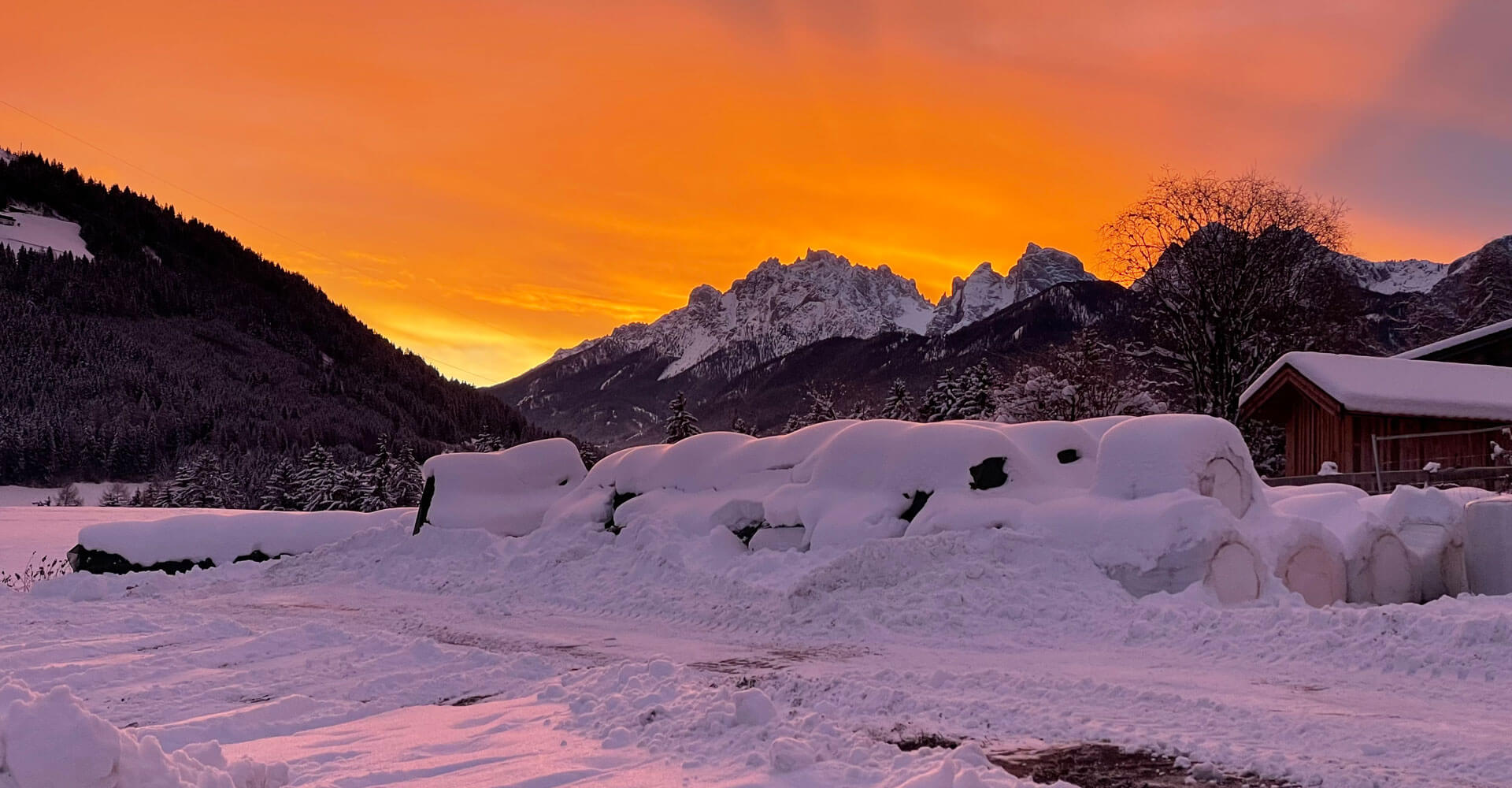 Winterurlaub auf dem Bauernhof im Pustertal / Südtirol - Schusterhof in Ried/Welsberg